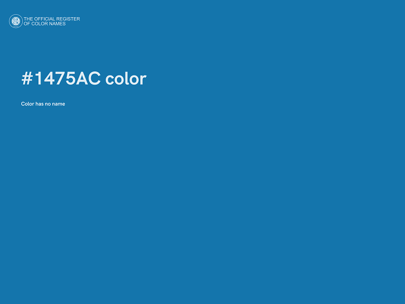 #1475AC color image