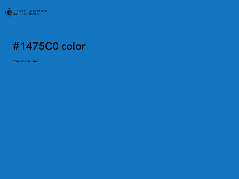 #1475C0 color image