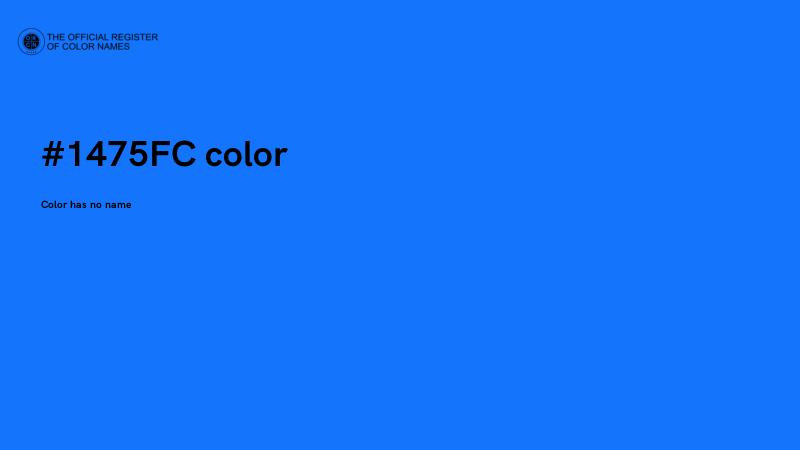 #1475FC color image