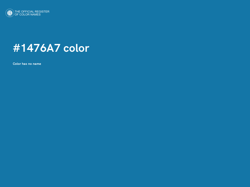 #1476A7 color image
