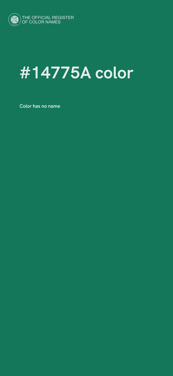 #14775A color image