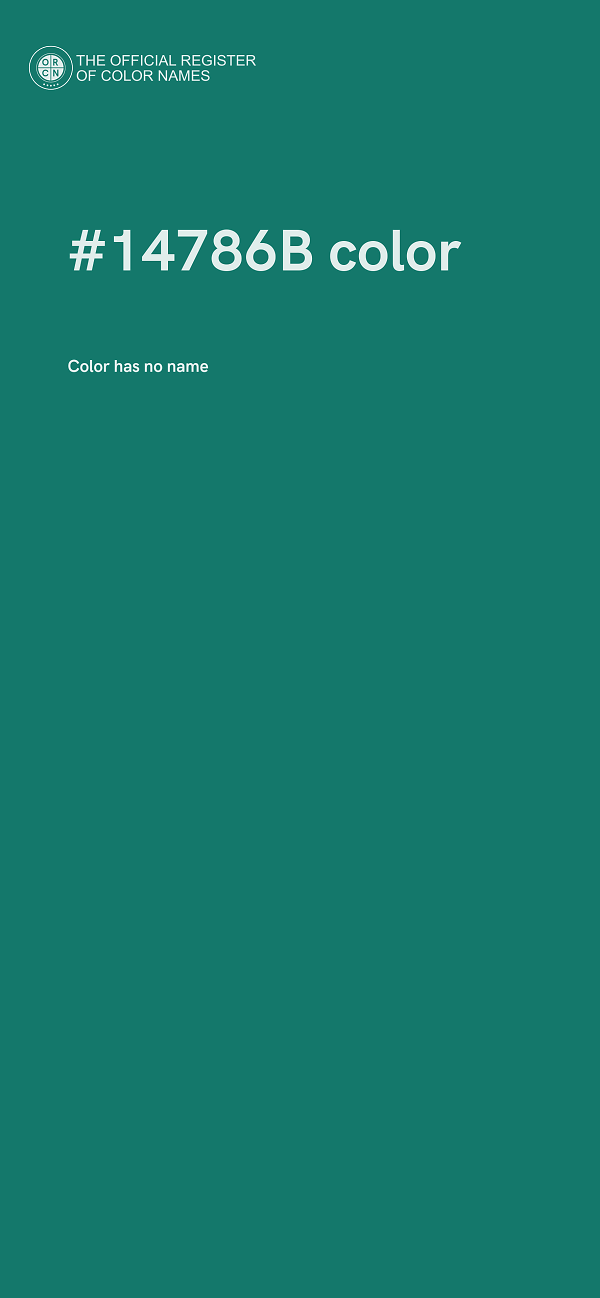 #14786B color image