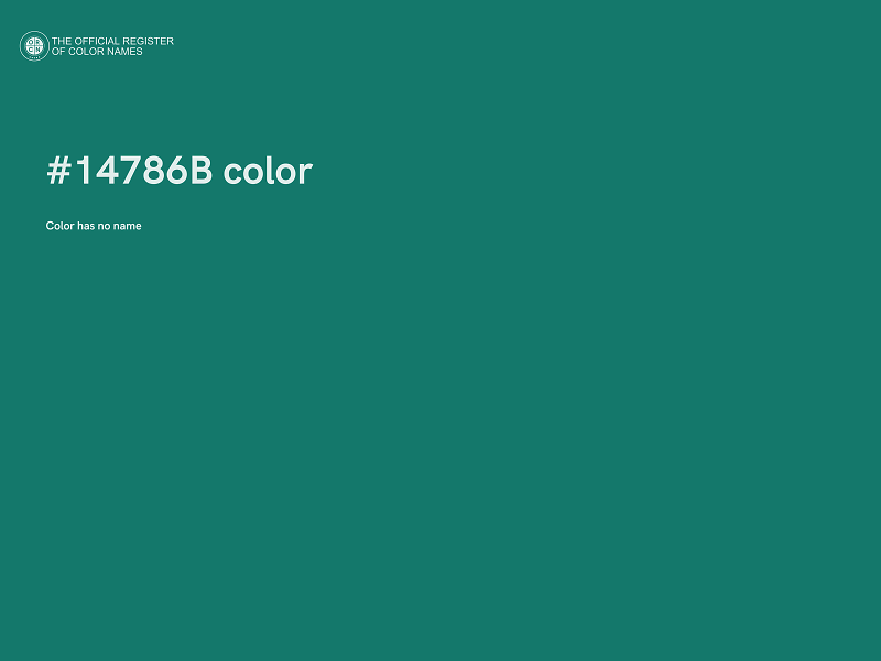 #14786B color image
