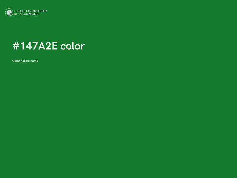 #147A2E color image