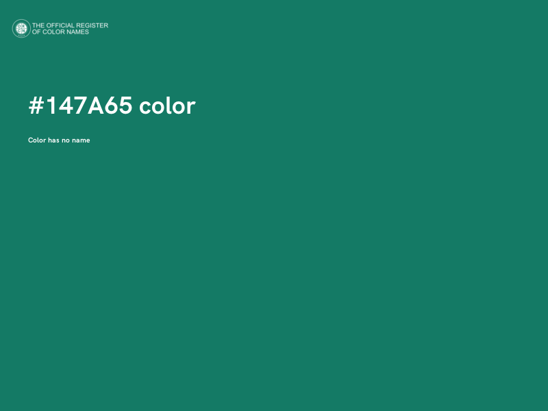 #147A65 color image