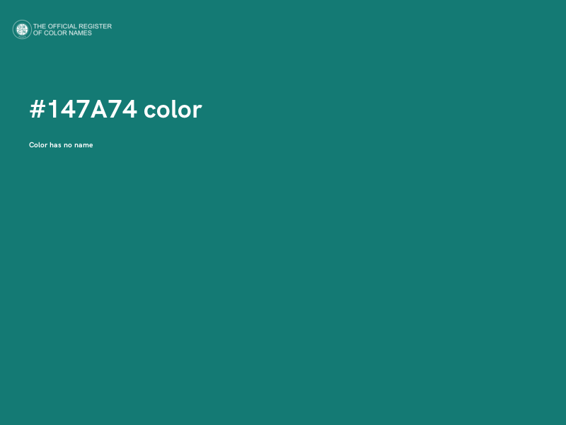 #147A74 color image