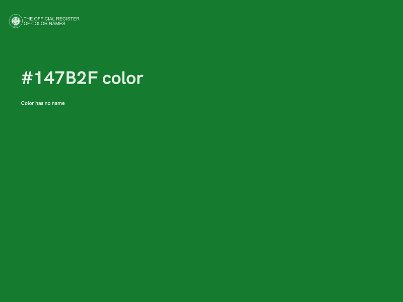 #147B2F color image