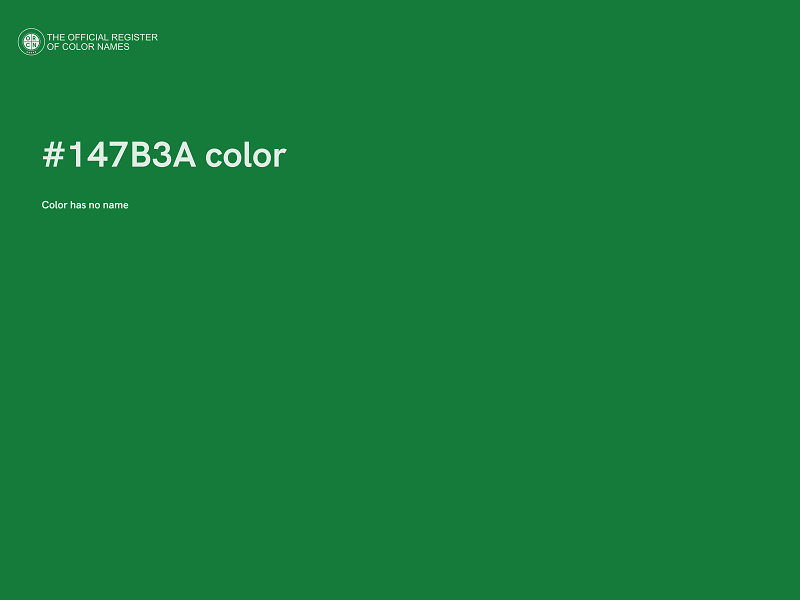 #147B3A color image