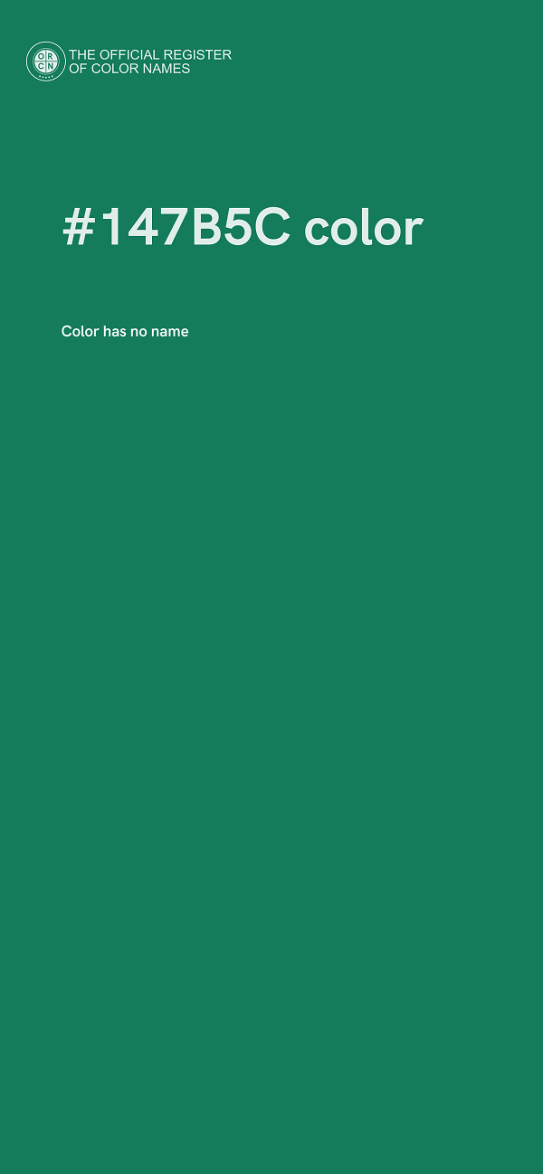 #147B5C color image