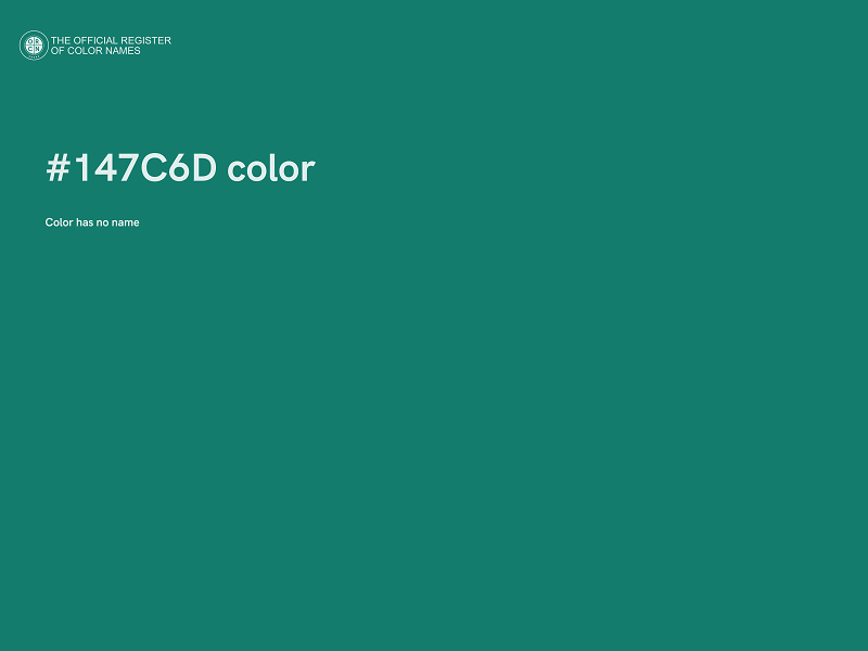 #147C6D color image
