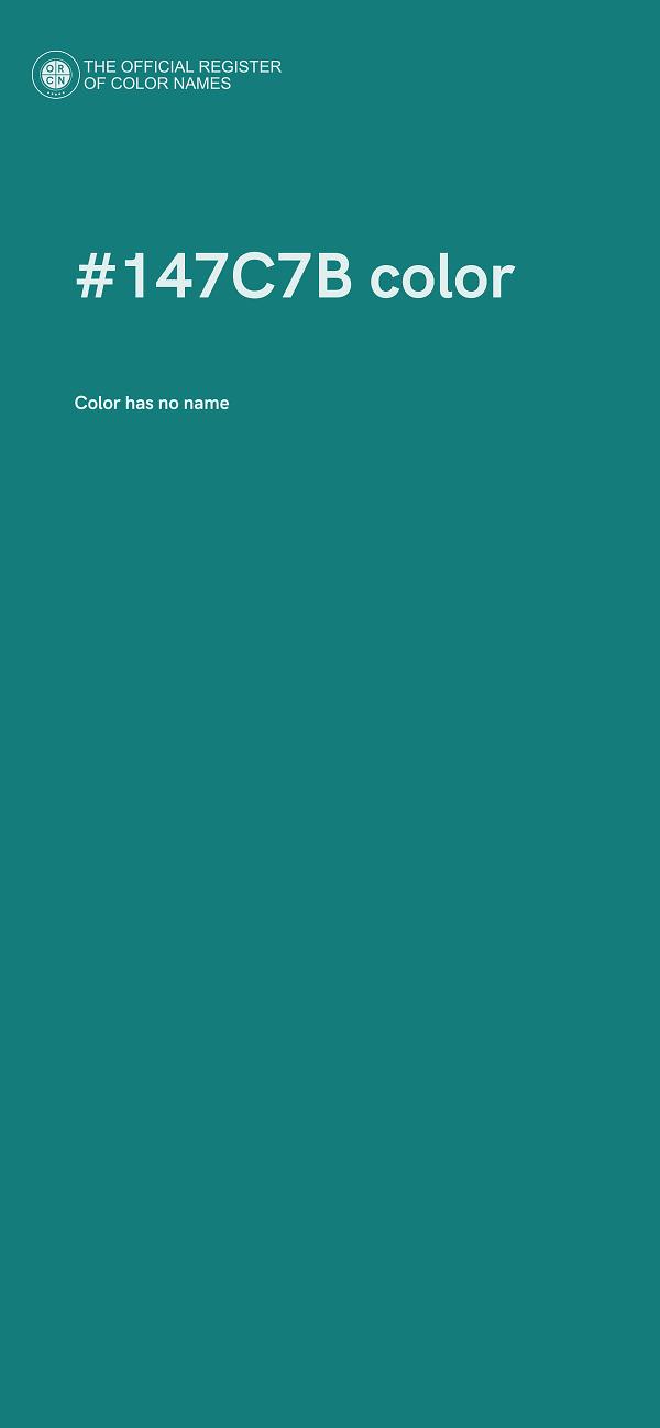 #147C7B color image