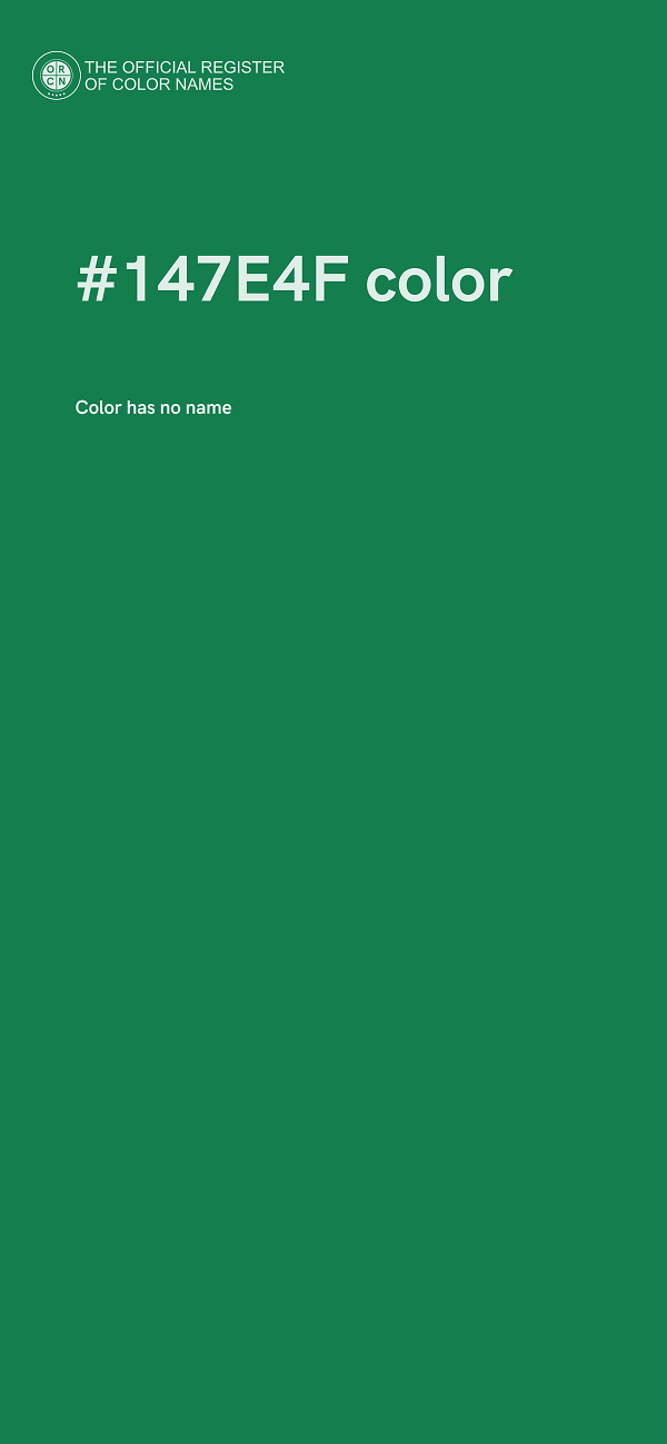 #147E4F color image