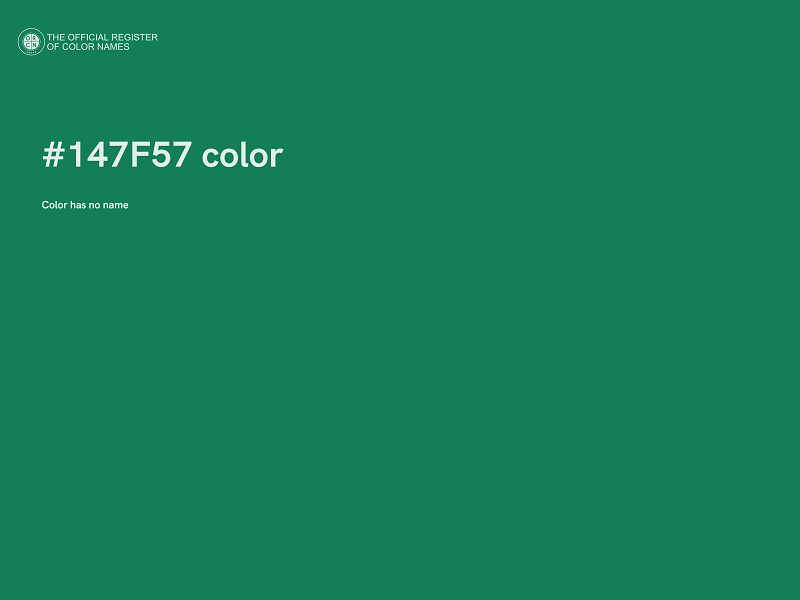 #147F57 color image