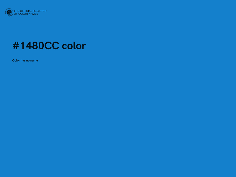 #1480CC color image