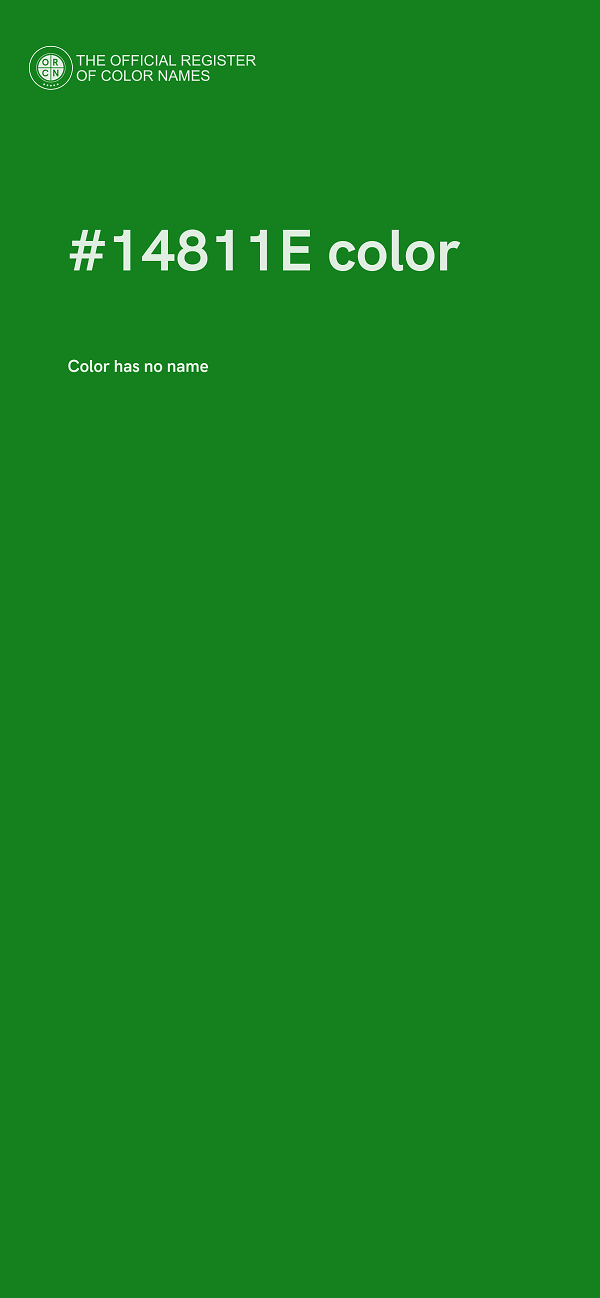 #14811E color image
