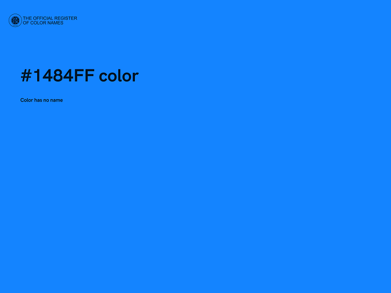 #1484FF color image
