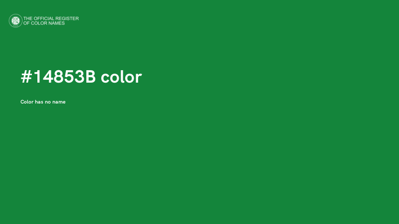 #14853B color image