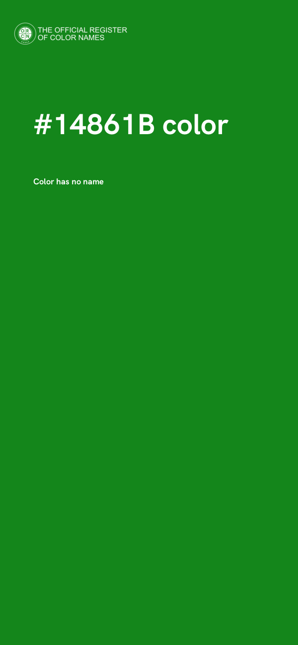#14861B color image