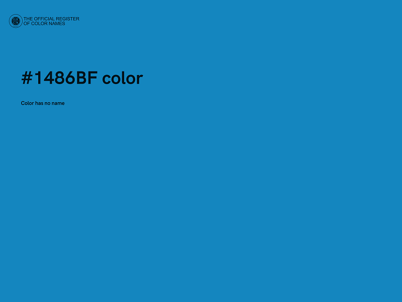 #1486BF color image