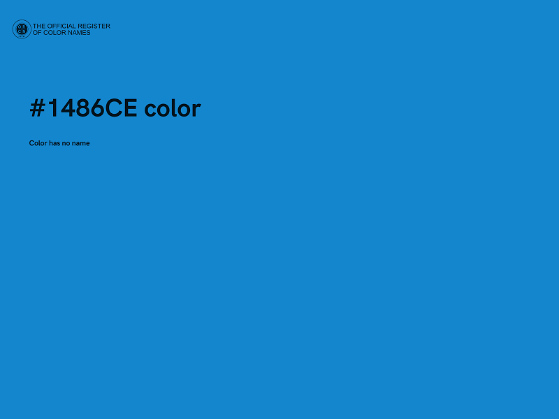 #1486CE color image