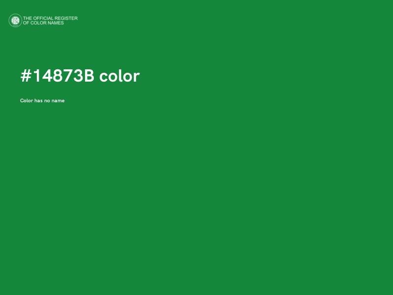 #14873B color image
