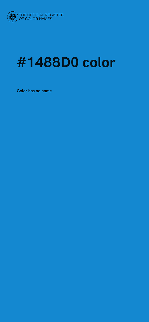 #1488D0 color image