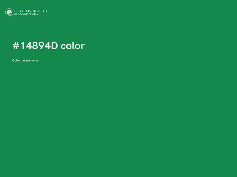 #14894D color image