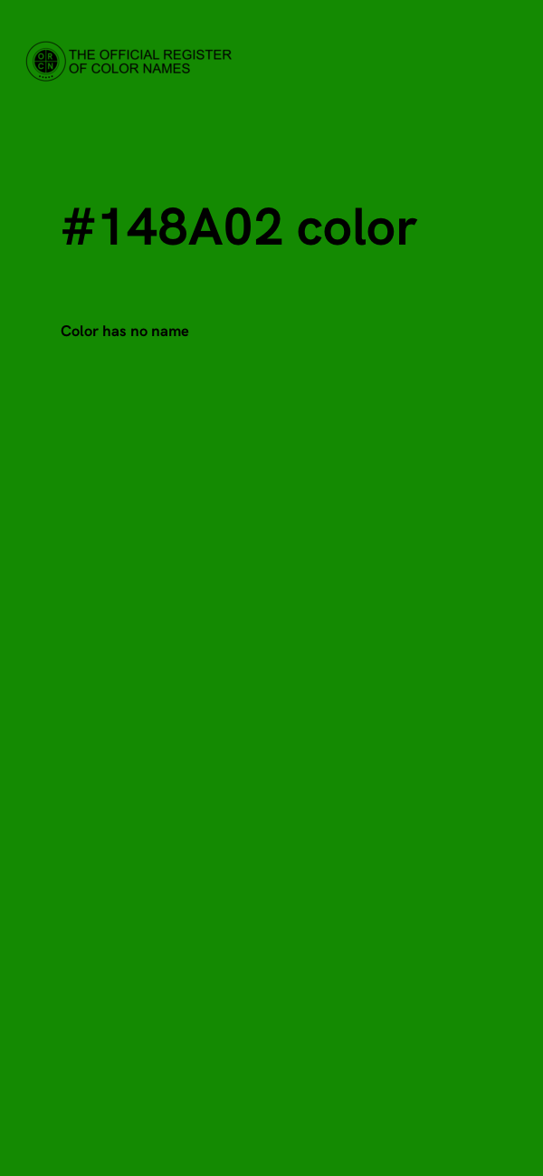 #148A02 color image