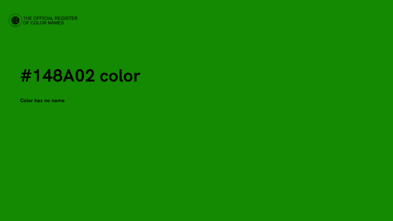 #148A02 color image