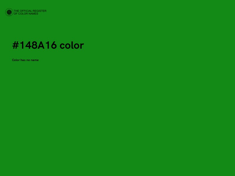 #148A16 color image