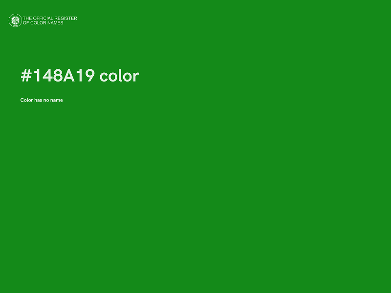 #148A19 color image