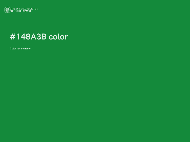 #148A3B color image