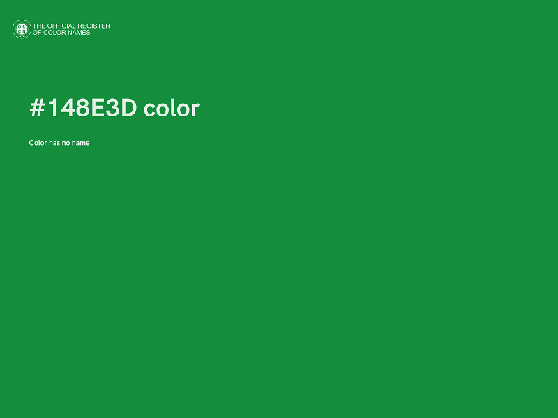 #148E3D color image