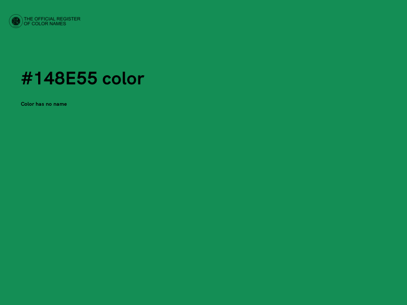 #148E55 color image