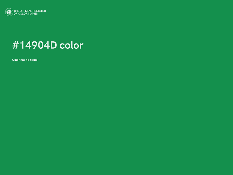 #14904D color image