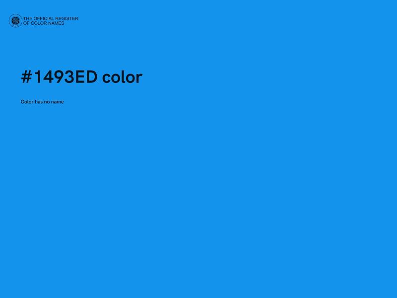 #1493ED color image