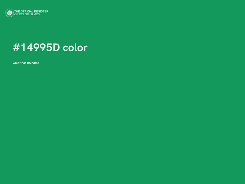 #14995D color image