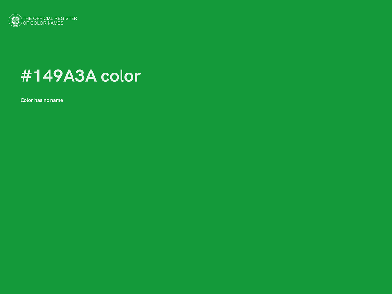 #149A3A color image