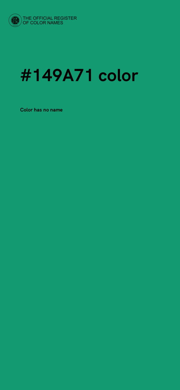 #149A71 color image