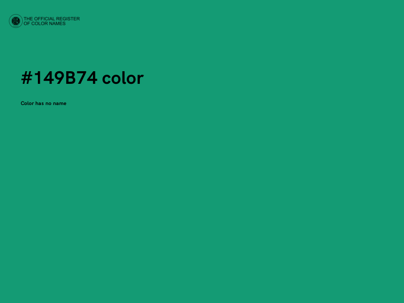 #149B74 color image