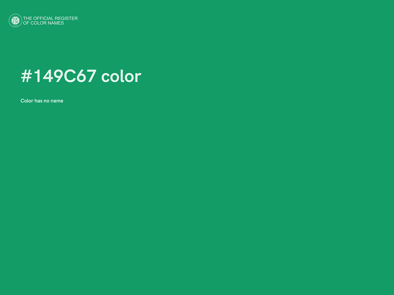 #149C67 color image