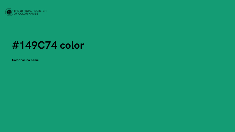 #149C74 color image