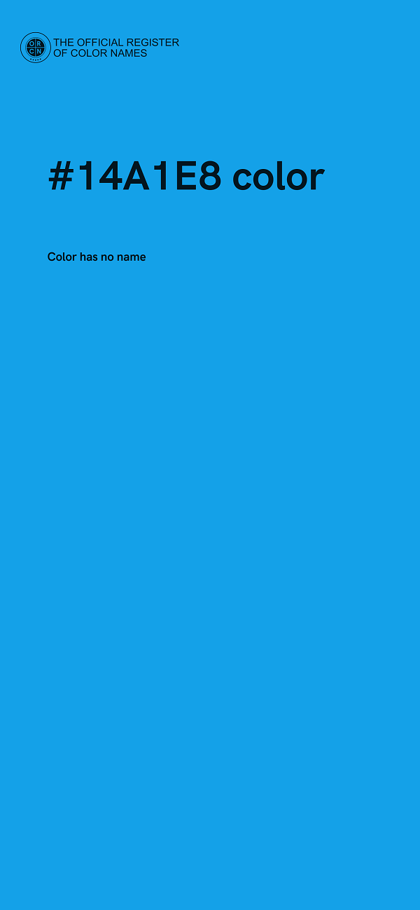 #14A1E8 color image