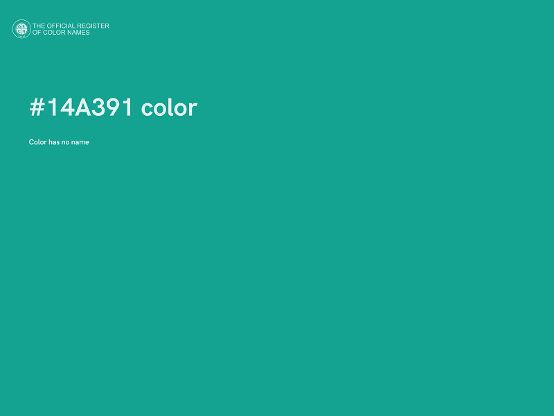 #14A391 color image