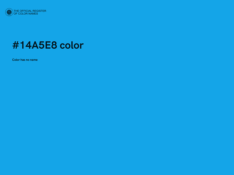 #14A5E8 color image