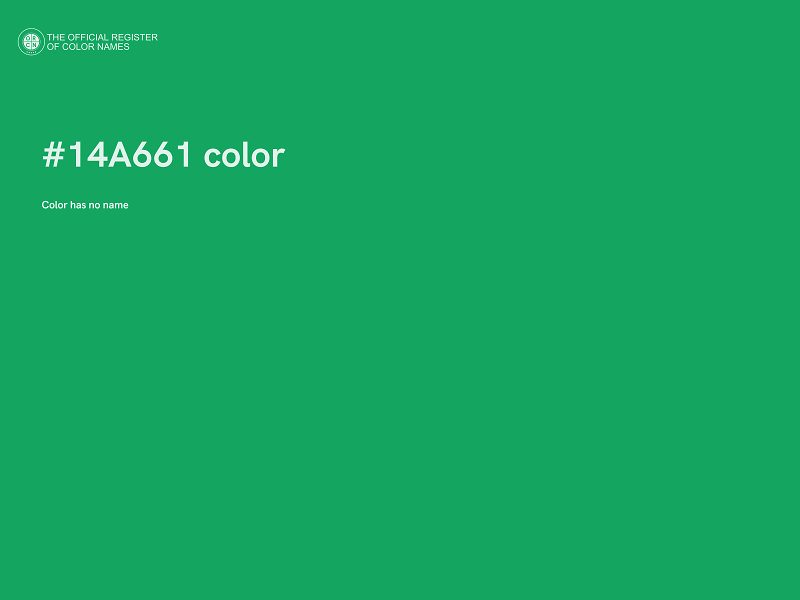 #14A661 color image