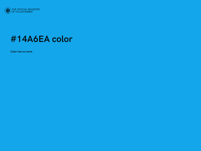 #14A6EA color image