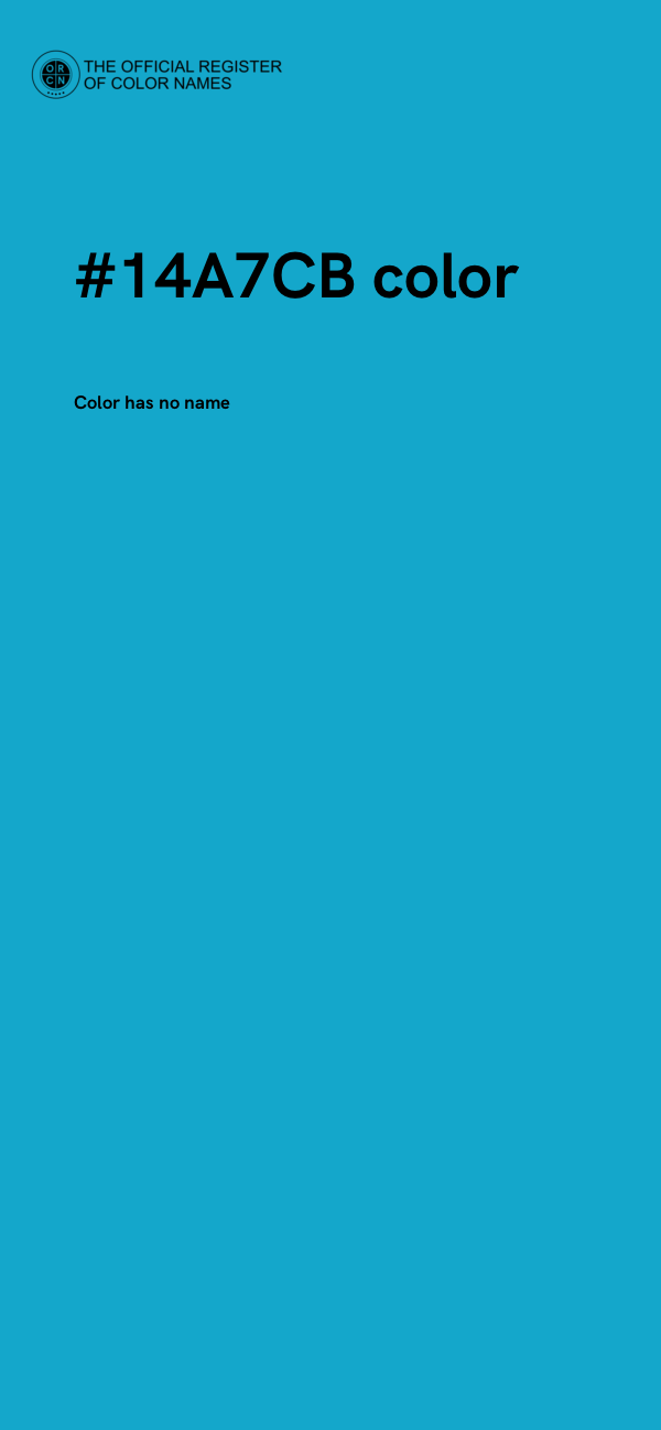 #14A7CB color image