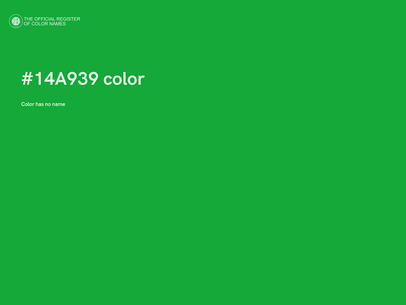 #14A939 color image