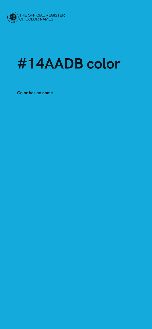#14AADB color image